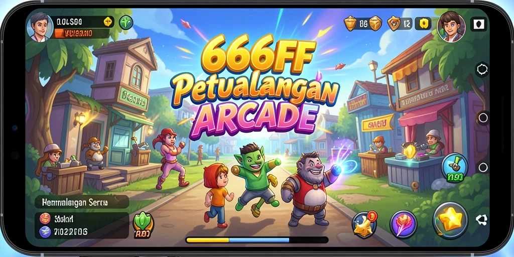 Screenshot gameplay Arcade 666FF dengan aksi lincah yang mendebarkan.