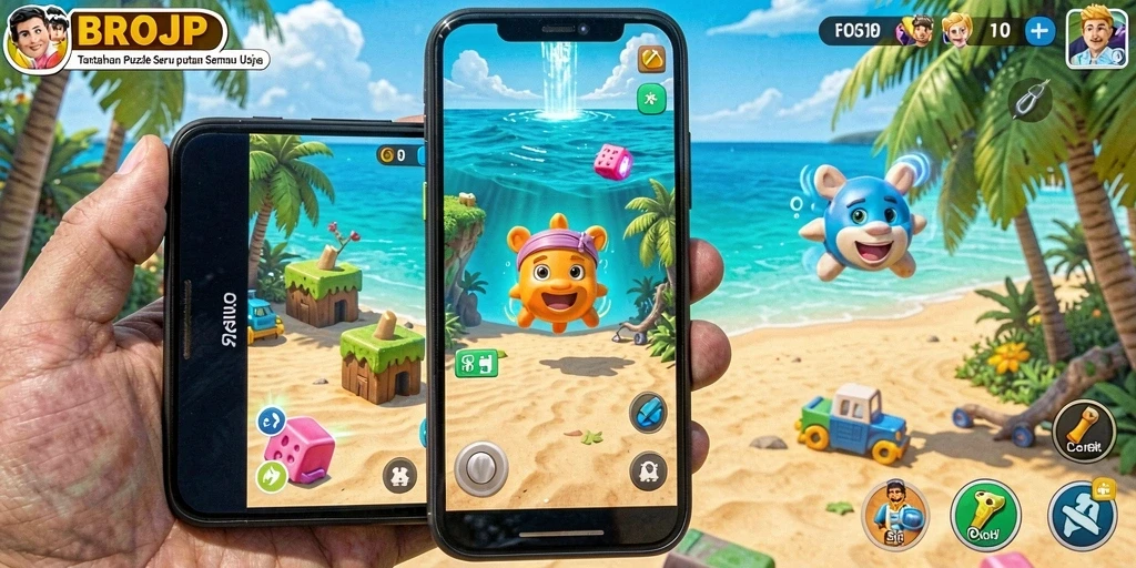 Tampilan gameplay dari BROJP yang menantang dan mendebarkan.