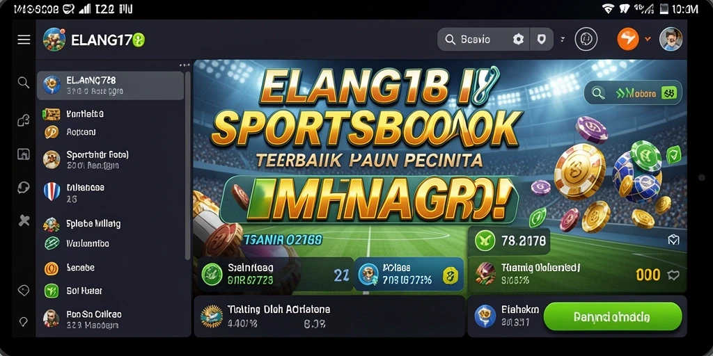 Gameplay ELANG178 menampilkan berbagai taruhan olahraga secara langsung dan interaktif.