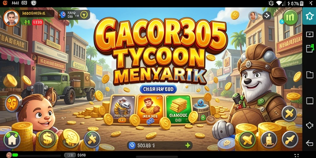 Tampilan gameplay GACOR305 menampilkan pengelolaan bisnis yang menarik.