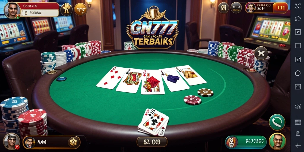 Tampilan gameplay Poker di GN777 yang seru dan interaktif.