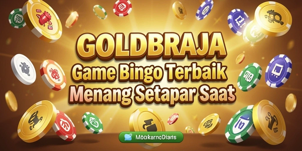 Tampilan menarik dari permainan Bingo di GOLDRAJA.
