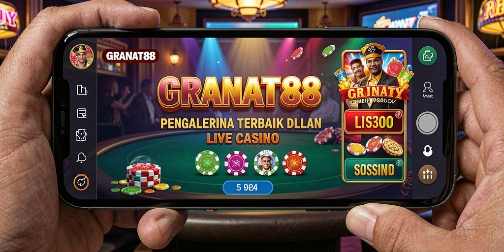 Tampilan gameplay Live Casino yang mendebarkan di GRANAT88.