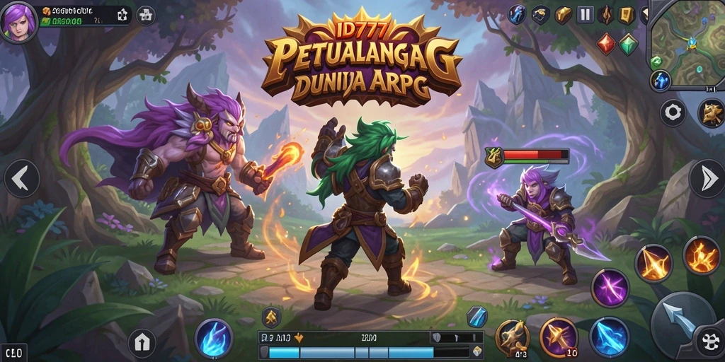 Tangkapan layar utama dari gameplay seru ID777 ARPG.