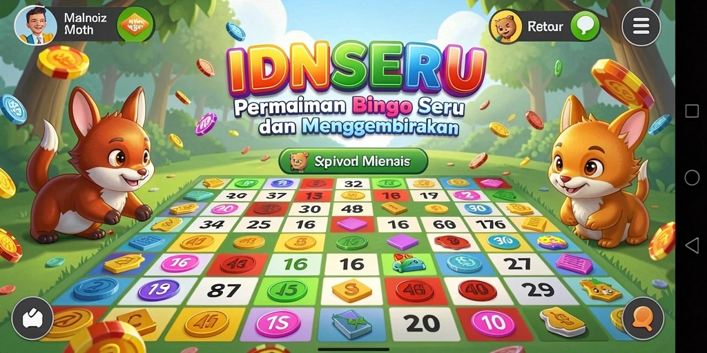 Tampilan gameplay IDNSERU yang seru dengan interaksi pemain.