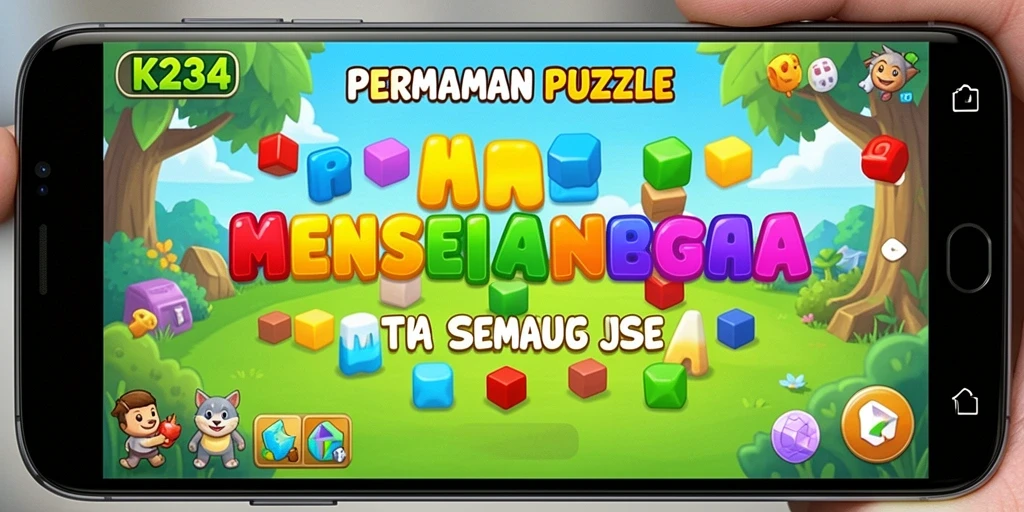 Tangkapan layar K234 menunjukkan gameplay menantang dengan berbagai puzzle kreatif.