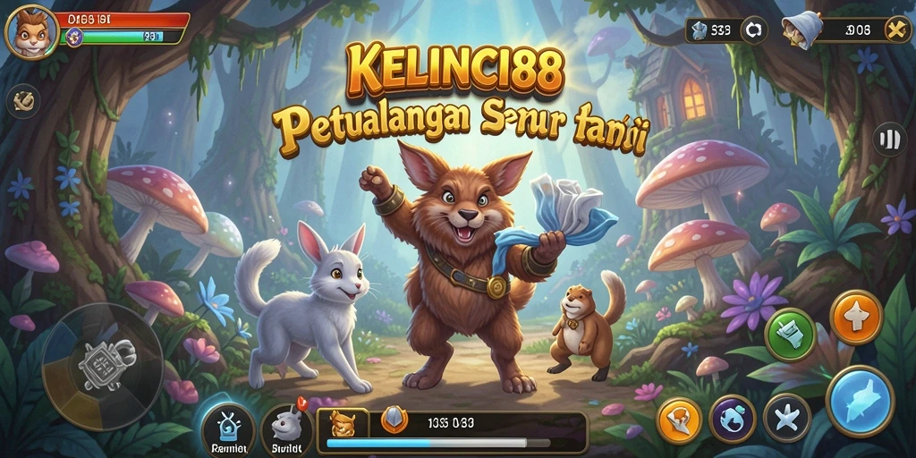 Tampilan gameplay seru dan penuh petualangan di KELINCI88.
