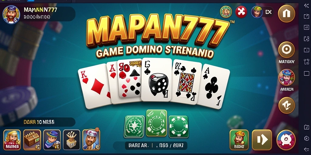 Tampilan gameplay seru di <strong>MAPAN777</strong> saat bermain domino.
