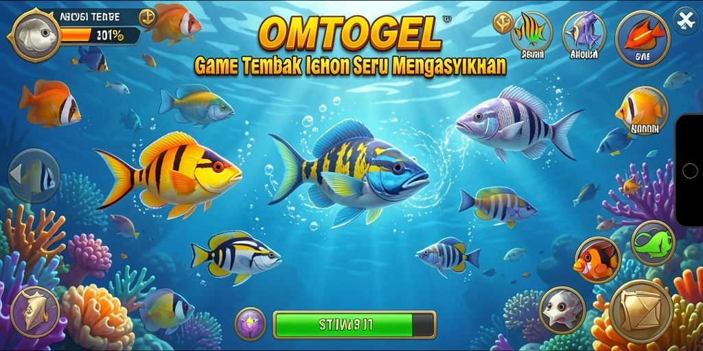 Tangkapan layar gameplay OMTOGEL yang menampilkan perburuan ikan seru.
