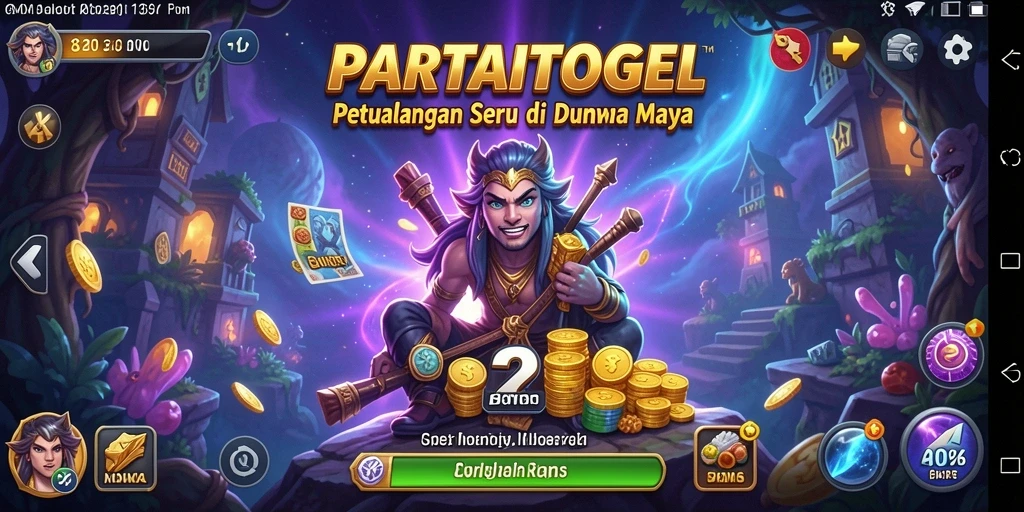 Screenshot menampilkan petualangan mendebarkan di dunia PARTAITOGEL.