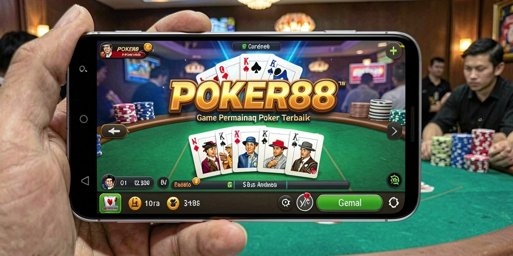 Tampilan gameplay POKER88 yang seru dan kompetitif.