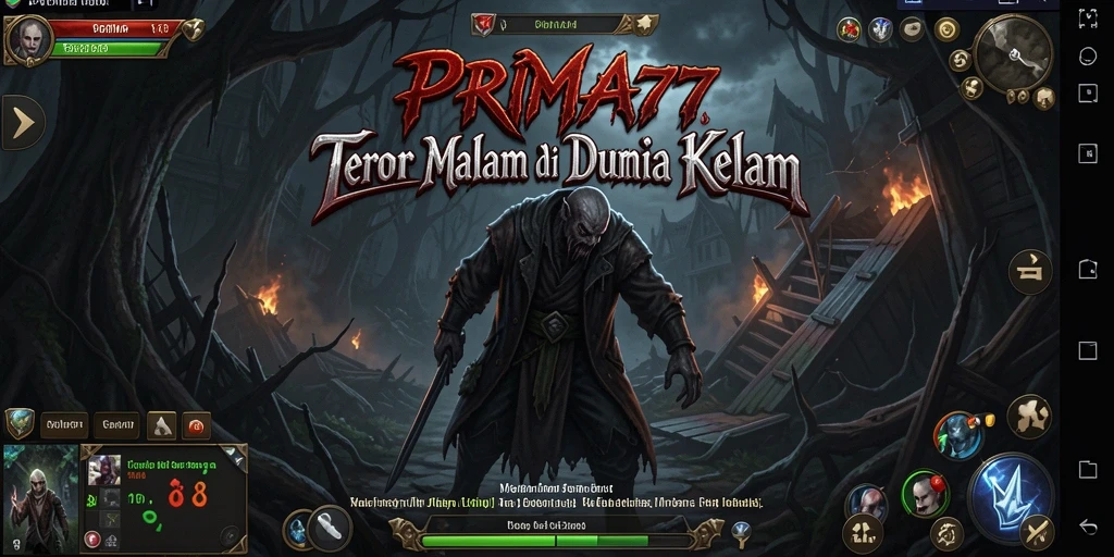 Screenshot menampilkan gameplay menyeramkan PRIMA77 dengan suasana yang mencekam.