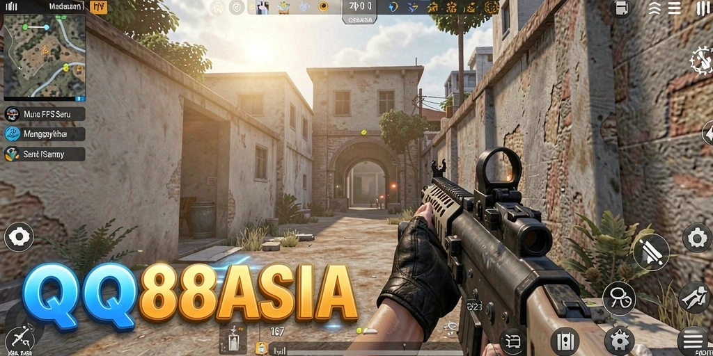 Gameplay seru dalam QQ88ASIA dengan aksi FPS intens.