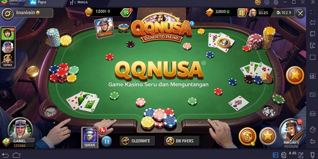 Tampilan seru gameplay Kasino di QQNUSA.