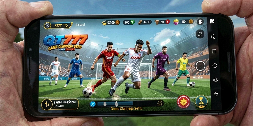 Tampilan gameplay dari QT777 yang mendebarkan dan penuh aksi olahraga.