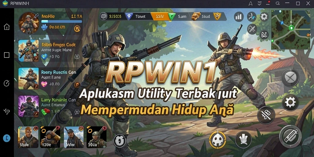 Tampilan utama RPWIN1 dengan berbagai fitur Utility yang mudah diakses.