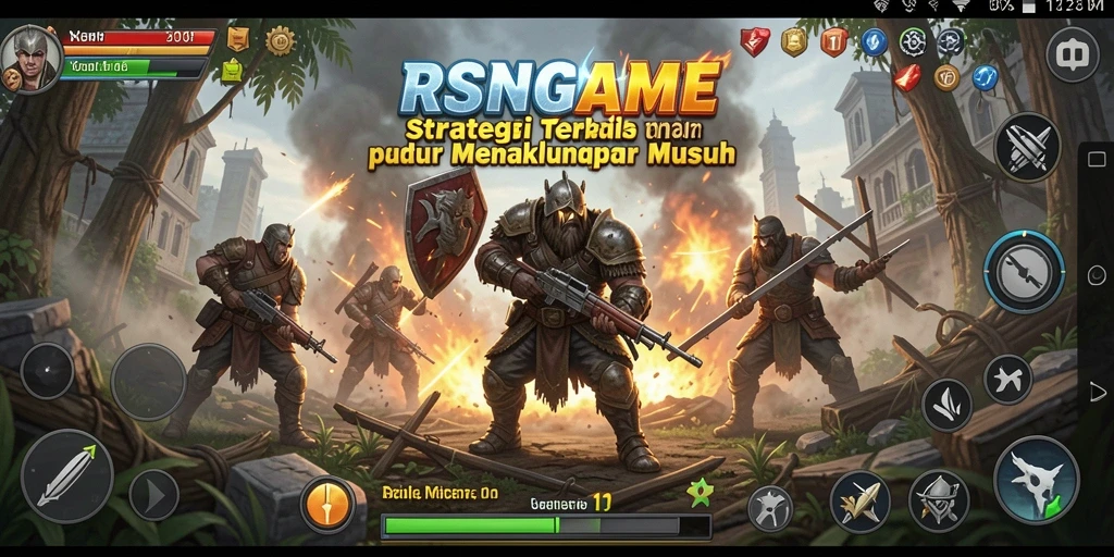 Screenshot utama RSNGAME menunjukkan aksi strategis yang mendebarkan.