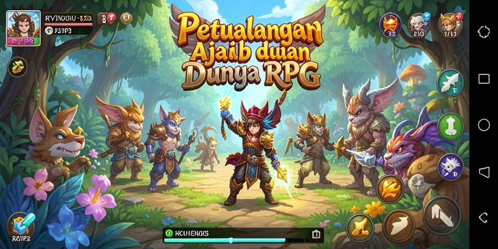 Screenshot <strong>RVIP3</strong> menampilkan aksi pertempuran yang intens di dunia RPG.