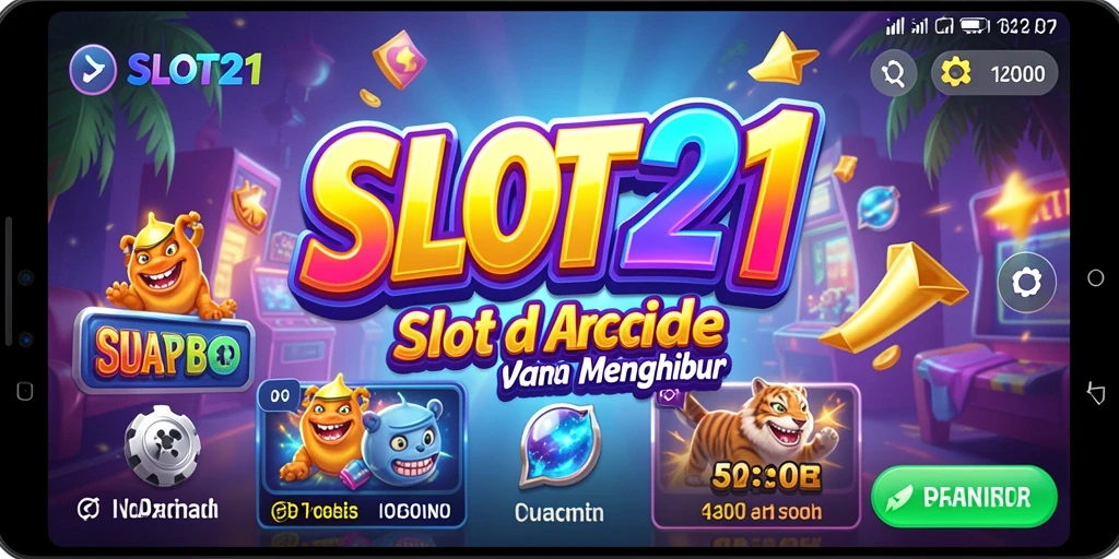 Tampilan gameplay SLOT21 yang menampilkan keseruan bermain slot.