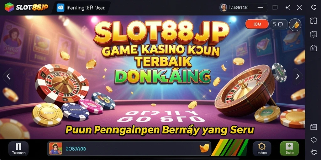 Screenshot gameplay Kasino yang memamerkan grafis menawan dari SLOT88JP.