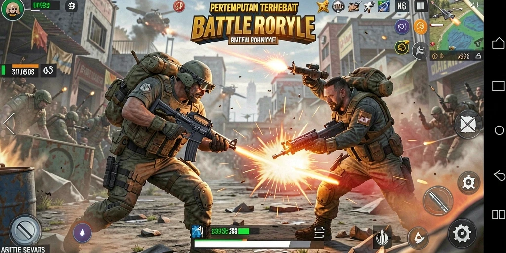 Gameplay seru di V98 dalam pertempuran Battle Royale