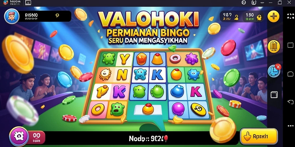 Screenshot gameplay VALOHOKI yang menampilkan suasana bingo yang kompetitif.