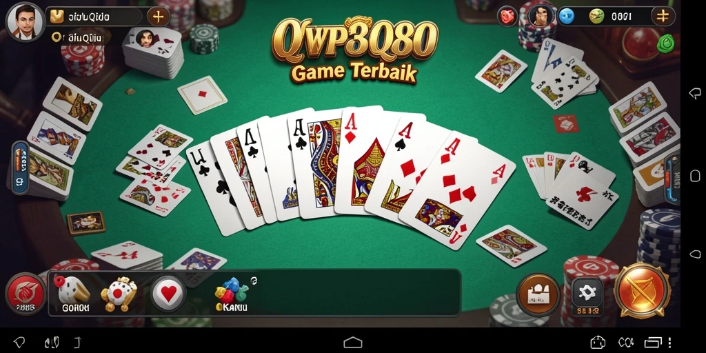 Screenshot menunjukkan gameplay seru WP888 QiuQiu.